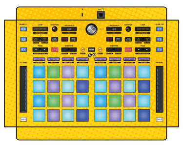 Pioneer DJ DDJ XP 1 Skin Gradienter Yellow